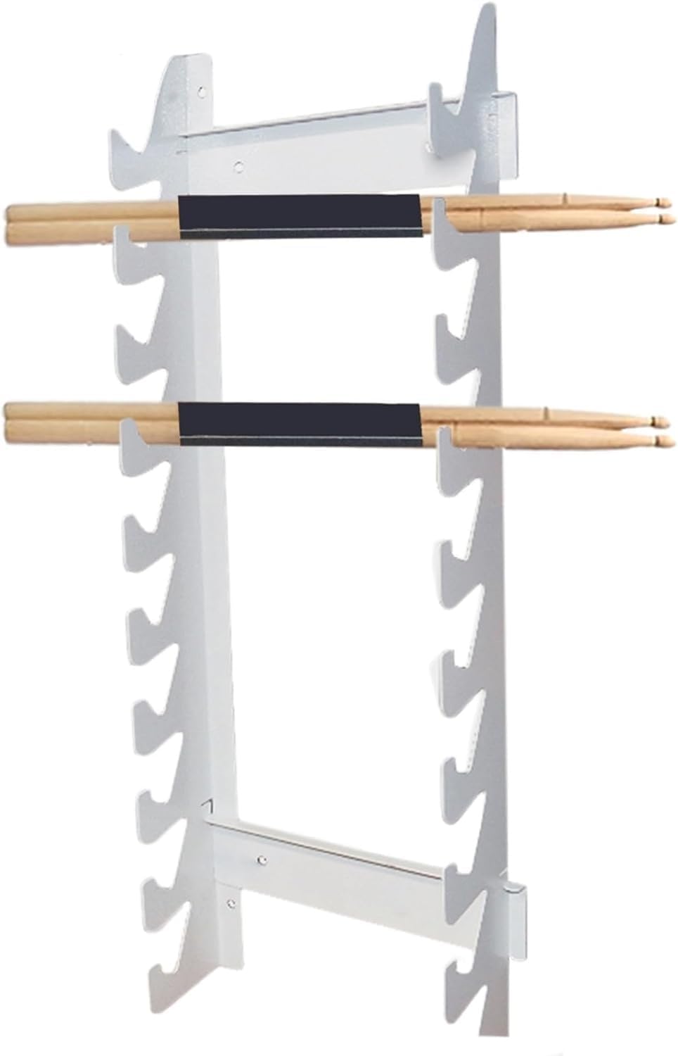 Drumstick Display Holder Metal Drum Stick Holder for 10 Pairs Drum Set, Wall Mount Drumstick Display Stand, Gift for Drummer