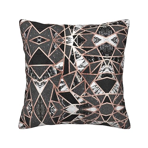 Housse de coussin velours lavable marbre déco canapé usé - 2