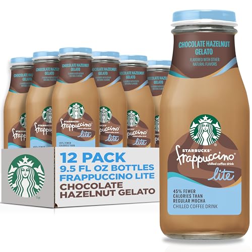 Starbucks Frappuccino Lite, Creamy Vanilla Gelato, 9.5 Fl Oz Bottles (Pack of 12)