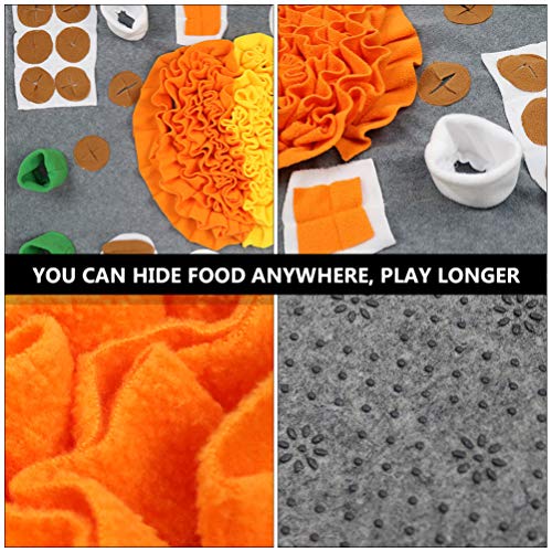 Balacoo Pet Snuffle Mat divertido de flanela para alimentação lenta Quebra-cabeças Alimentador Nariz