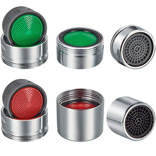 40 Pieces Faucet Aerator Flow Restrictor Insert Faucet Aerators Replacement Parts For Bathroom Or Kitchen, Red(2.2 Gpm) And Green(1.5 Gpm) #TOP2