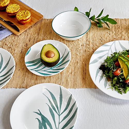 Image of Corelle Dinnerware Set (4pc Set, Solar Print)-Set for 4 | Includes 4 x Side Plates | 80% Recycled Glass | 3 X More Durable, Half the Space & Weight of Traditional Ceramic