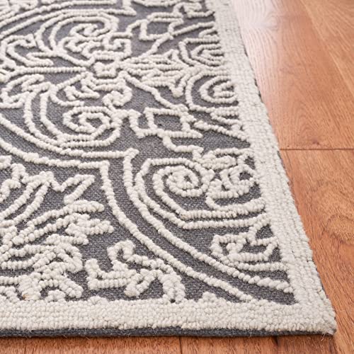 Tapete SAFAVIEH 8x10 Handmade de Lana Gris miniatura 4