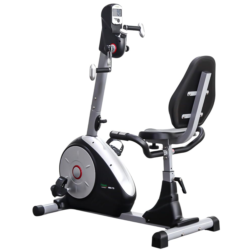 Propel FitnessOne HDA 75i Dual Action Recumbent Exercise Physio Bike/Cycle for Seniors & Adults – 8-Level Magnetic Resistance, LCD Display, 5 kg Flywheel | Low-Impact Cardio Fitness Bike for Home Use