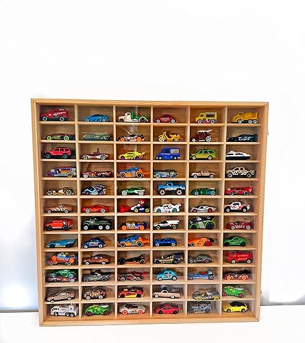MakennaDoesWhatever Wood Toy Car Storage Display Organizer