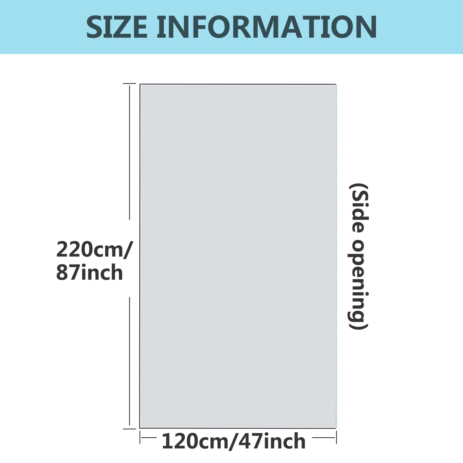 50 Piezas de Láminas de Plástico Desechables,para Envoltura Corporal Utilizada Dentro de una Manta de Sauna de Infrarrojos Lejanos,47"" X 86"" PE (50 Piezas de Espesor),1/50