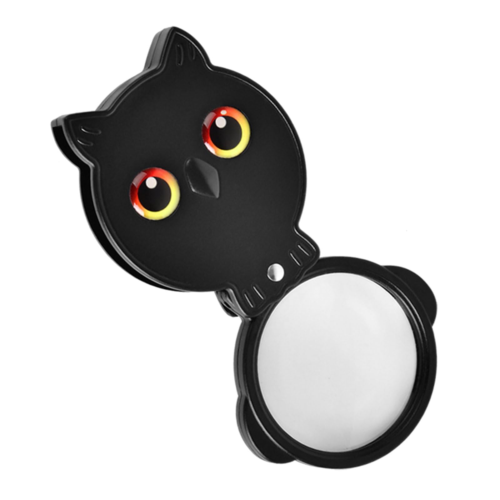 Owl Pattern Travel Magnifier 8X Ergonomic Design for Handling Foldable Magnifier Glass ABS Construction