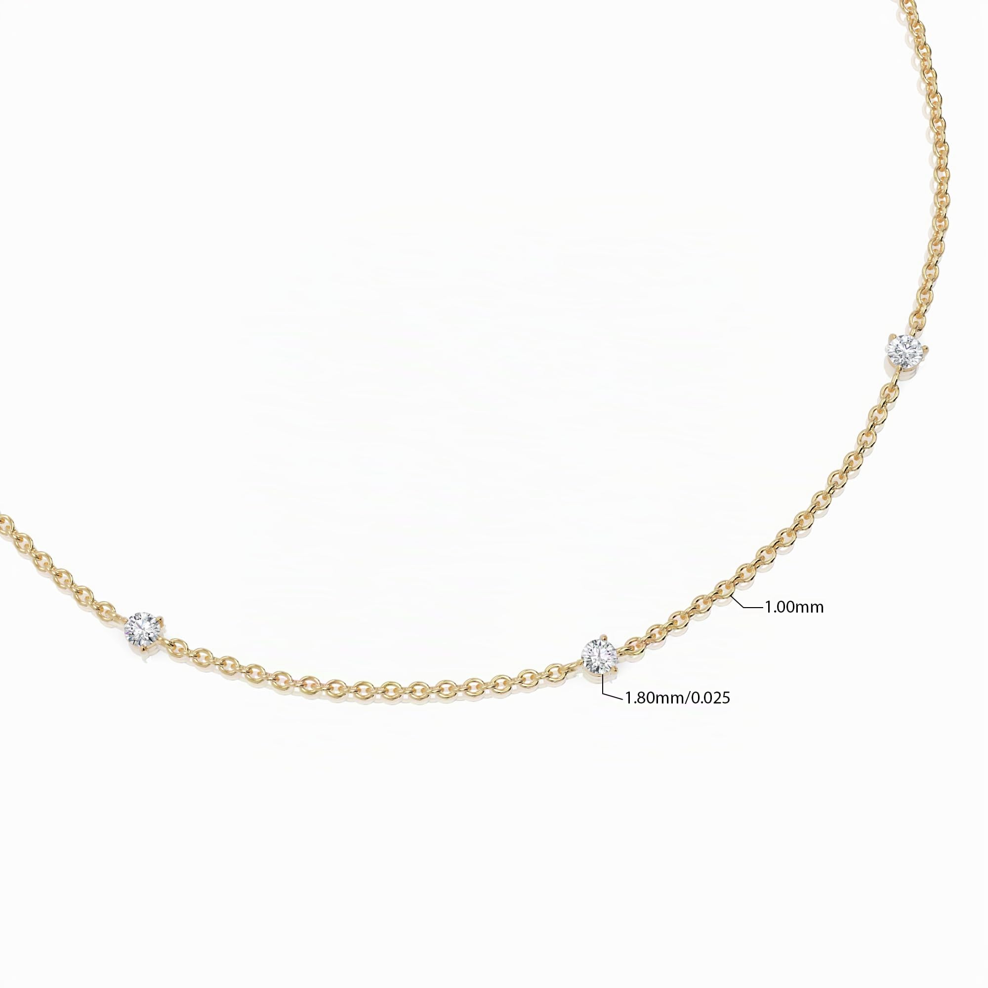 585 Echtgold 14K Massivgold Zartes Diamant-Station Armband – Filigran, Minimalistisches Design – Mit VS2+ Klarheit Diamanten – Handgefertigtes Geschenk für Frauen