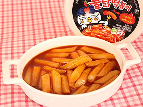Amazon.co.jp: ブルダック トッポギ 185g×3個 激辛トッポギ Buldak