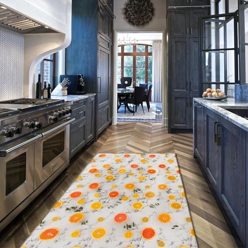 Tapis moderne antidérapant et lavable à texture légère pour paillasson de salon