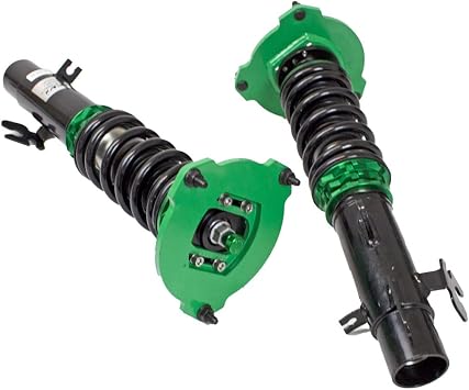 R9-HS2-040_1 compatible with MINI Cooper Hatchback (R50/R53) 2002-08 Hyper-Street II Coilover Kit w/ 32-Way Damping Force Adjustment Lowering Kit by Rev9, 32 Damping Level Adjustment