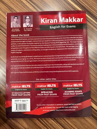 Image of Kiran Makkar IELTS General Training GT Readings For Exam Practice