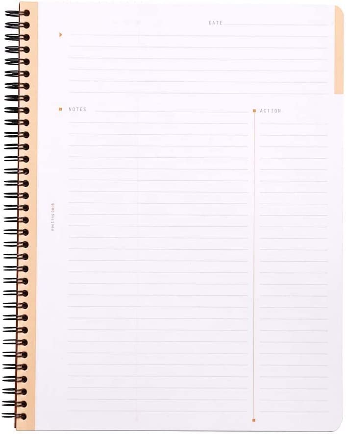 Rhodia Meeting Books 8.85 X 11.69 Inches, Orange, Pack of 3      Office Product