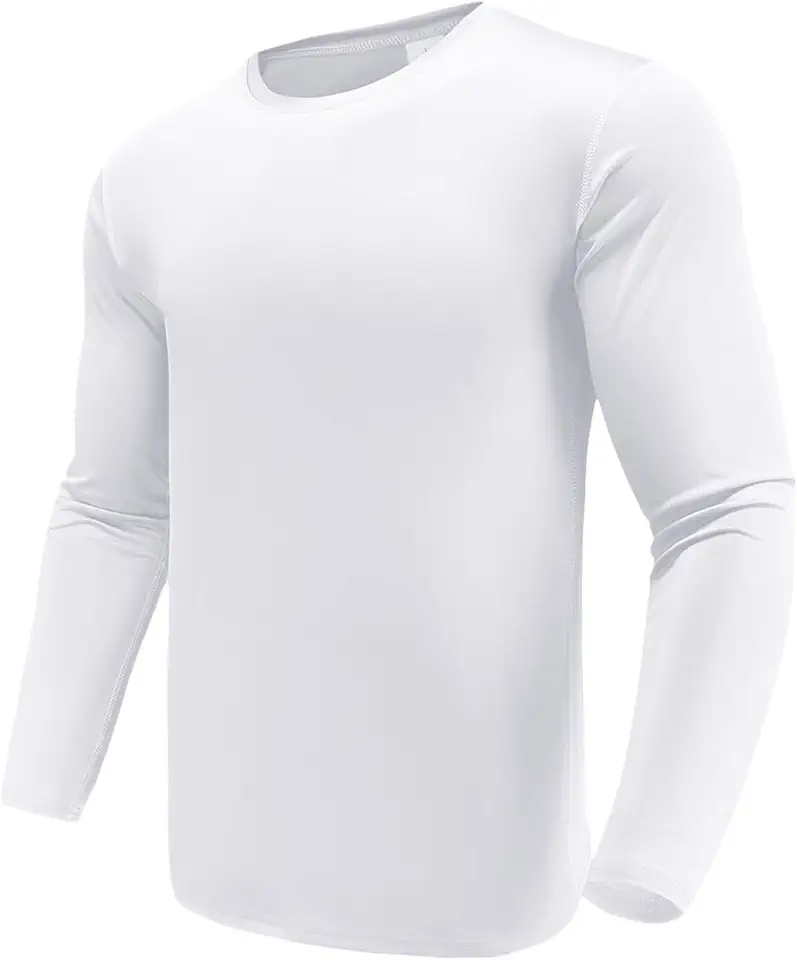 Men's 1, 3 or 5 Pack Performance Long Sleeve T-Shirts, UPF 50+ Sun Protection Shirts, Athletic Gym Workout Shirts for Running