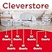 Rubbermaid Cleverstore 71 Qt Clear Storage Bins with Lids, 4-Pack, Stackable, BPA-Free, Made in USA