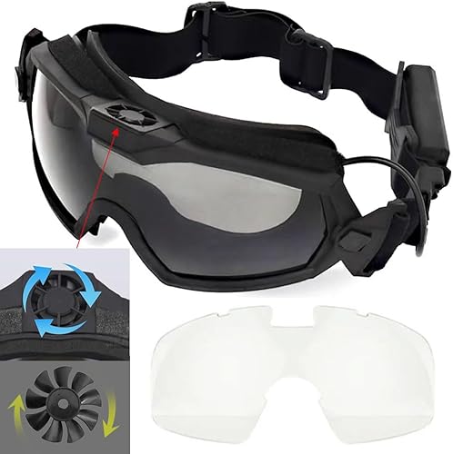 H World Shopping Fan Version Cooler Airsoft Glass Regulator Gafas de esquí Snowboard Bike Sports H World Shopping Fan Version Cooler Airsoft Glass Regulator Gafas de esquí Snowboard Bike Sports