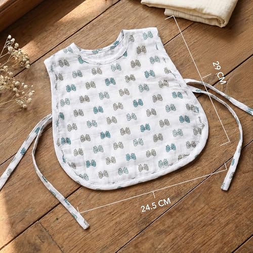 Image of TWC Organic Cotton Muslin Jhablas for Newborn Baby Boy and Girl | Unisex Baby Vest, Soft & Breathable All-Season Wear