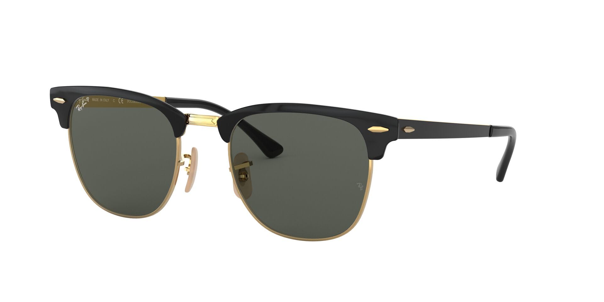 Unisex Polarized Clubmaster Sunglasses - 0RB3716187/5851-image-44