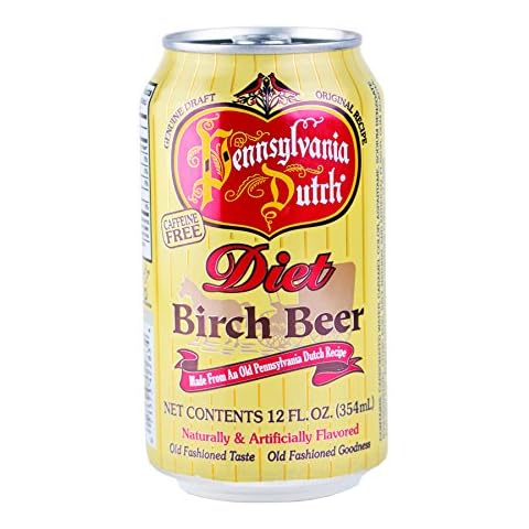PA Dutch Diet Birch Beer, Protected With High-Density Foam, Favorite Amish Drink, 12 Oz. Cans (Case of 24 Cans) Cover