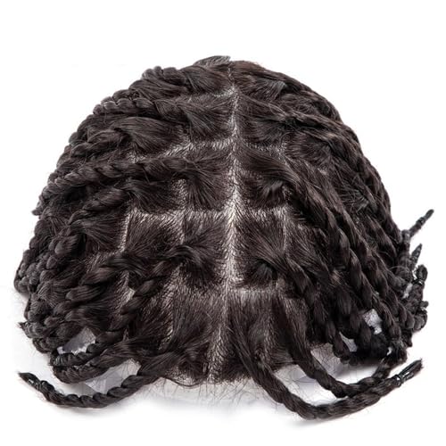 Perruques pour hommes dreadlocks postiche cheveux humains torsadé - 5