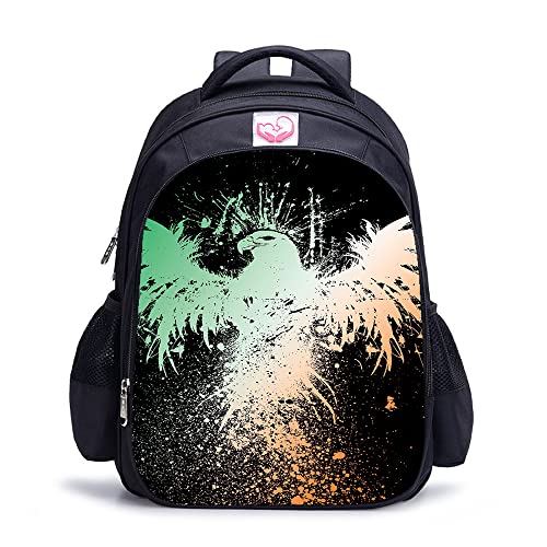 Sac à dos imprimé 3D avec grand compartiment de voyage scolaire 16 pouces pour adulte