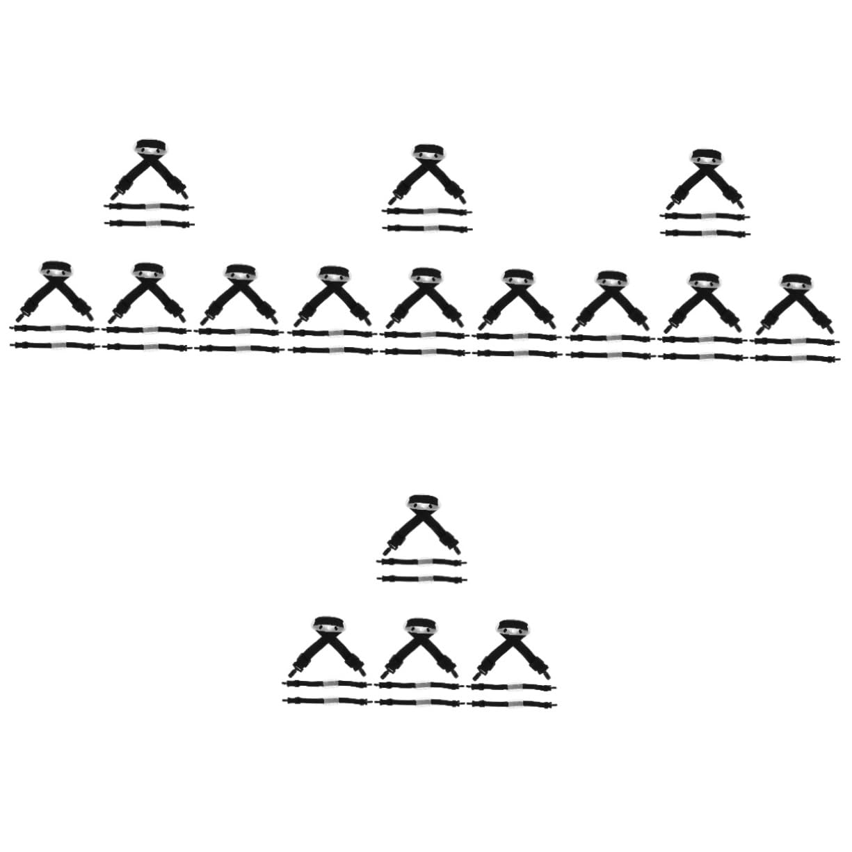 OSALADI 4sets Replacement Chin Belt for Hard Hats Outdoor Strap Adjustable Chin Strap for Safety Helmets 3pcs*4