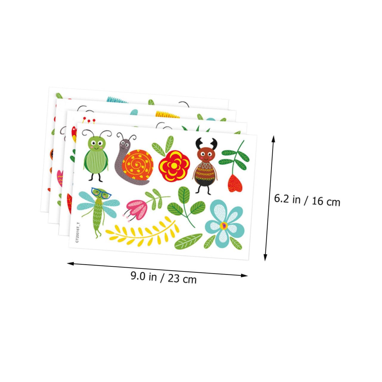 Yardwe 5 Juegos Pegatinas de Pared Infantiles Autoadhesivas de Flores y Animales Decoración para Habitaciones Quitar y Reubicar