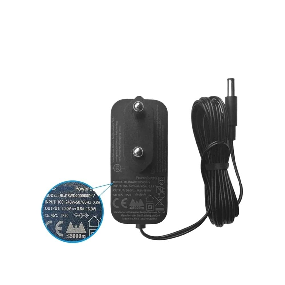 Cargador 20V 0.8A soluciona batería baja en Panasonic MC-WDD91-S y Q7