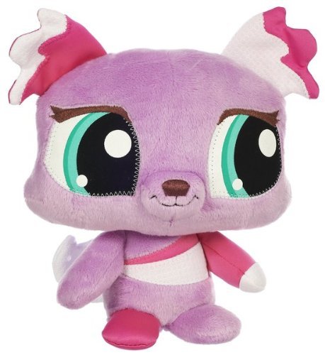 Littlest Pet Shop Online - 93102 - Peluche Littlest Petshop LPSO Pets / VIP - Chien Violet - avec des Codes Secrets - Environ 22cm - Neuf