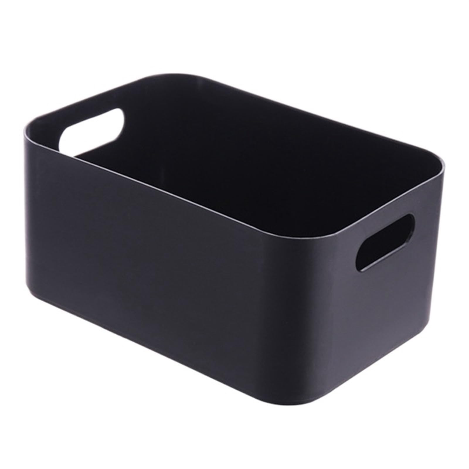 Aufbewahrungsboxen, Aufbewahrungskorb mit Griff, Kosmetik-Aufbewahrungsbox für den Schreibtisch (schwarz)