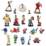  Disney Store Jeu de Figurines Pixar, 20 pièces, Personnages entièrement sculptés, incluant Joie, Tristesse, Peur, Colère, Dégoût, Nemo, Massimo et Plus Encore - Convient aux 3 Ans et Plus