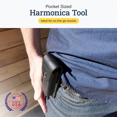 Harmonica 12 in 1 Repair Tool Kit by Harmo – 4 1/2 X 7/8 X 5/8 Inch Pocket Tool Set for Harmonica Service & Maintenance, Suited for All Brands – Hohner, Suzuki, Lee Oskar, Seydel – Designed in the USA - Les Beatles, Paul McCartney, John Lennon, RIngo Starr, George Harrison Harmonica 12 in 1 Repair Tool Kit by Harmo - 4 1/2 X 7/8 X 5/8 Inch Pocket Tool Set for Harmonica Service & Maintenance, Suited for All Brands - Hohner, Suzuki, Lee Oskar, Seydel - Designed in the USA – Image 7