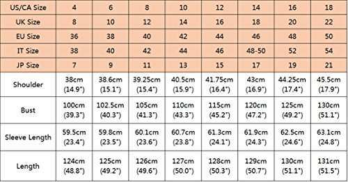 ZANZEA Donna Vestito Lungo Abito Maxi Manica Lunga...