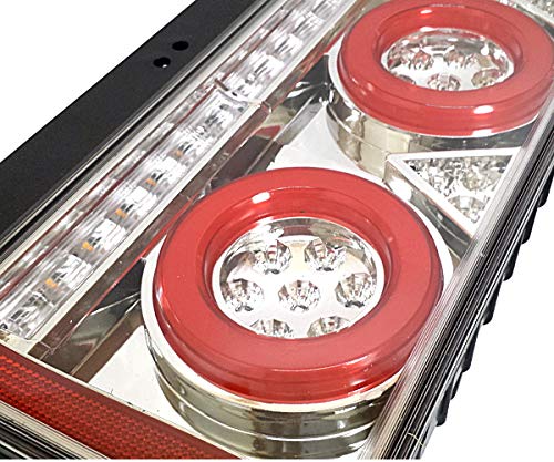 3連 歌舞伎 オール LED テールランプ シーケンシャル 流れる ウインカー Amazon | 24V用 トラック テールランプ シーケンシャル 流星