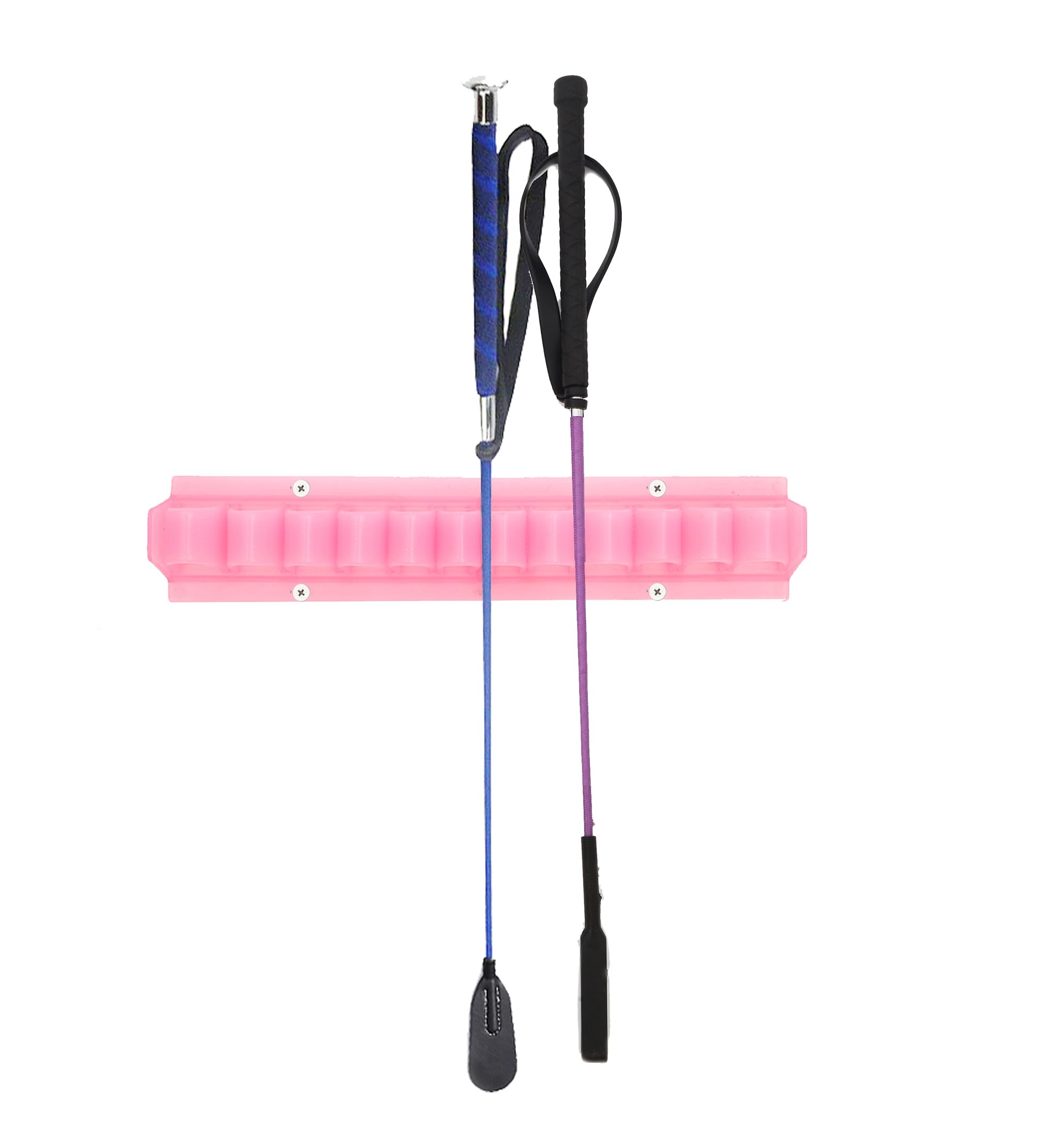Gtainsoil Pink Horse Whip Crop Holder Rack Wall Mounted Bracket Hanger Horse Trailer Accessories For Tack Room (Pink)