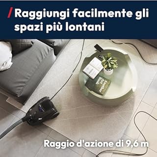 Hoover Aspirapolvere a traino con sacco Telios – Compatto, Silenzioso 69 dBA, Capacità sacco 3,5L, Leggero e con filo, Spazzola Parquet, Raggio d’azione 9,6 m, Filtro polvere EPA12 [TXLZ72HM]