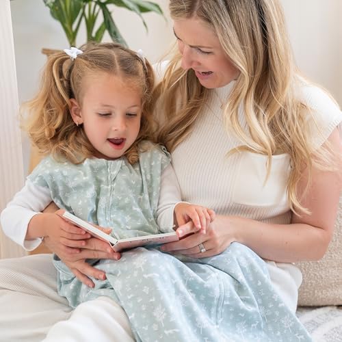 HALO SleepSack, 100% Cotton Wearable Blanket, Swaddle Transition Sleeping Bag, TOG 0.5, Sage Woodland, Medium, 6-12 Months2