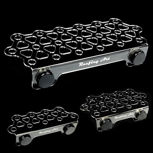 Reefing Art Magnetic Coral Frag Rack Strongest N52 Magnets Holds up to 41 Plugs (Medium Slim)