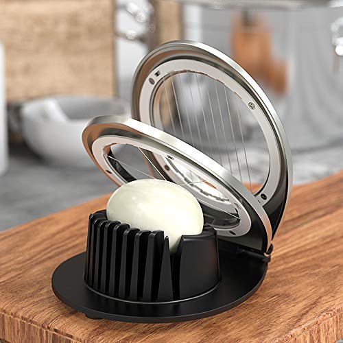 Egg Slicer, BIBURY Egg Slicer for Hard Boiled Eggs, Egg Cutter Heavy