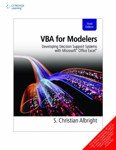 Télécharger VBA for Modelers: Developing Decision Support Systems with Microsoft Office Excel by ALBRIGHT S. C. PDF