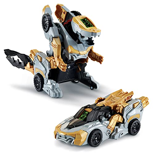 VTech - Switch & Go Dinos 1'Click, Dinosaure Sonore Vulcanion, Méga Dragon, Jouet 2 en 1, Transformation Automatique en Voiture de Course, Cadeau Enfant Dès 4 Ans -...