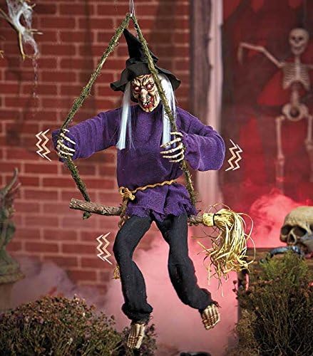 Light & Sound Animated Halloween Swingers (Witch)