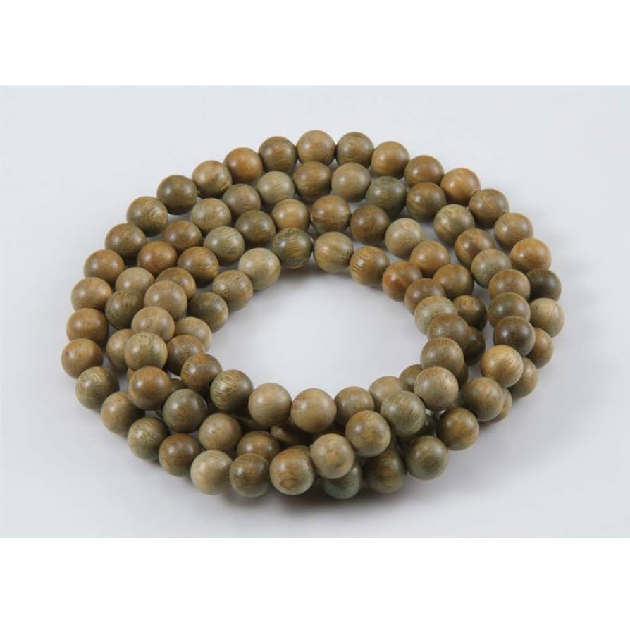 Amazon｜緑壇 108玉 りょくだん 生命樹 緑壇木 数珠 念珠 仏具