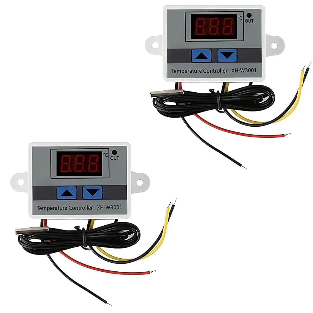 Hexonix XH-W3001 Digital Display Temperature Controller 220V 10A | LED Temperature Controller with Thermostat Control Switch Probe - (Pack of 2)-image-15