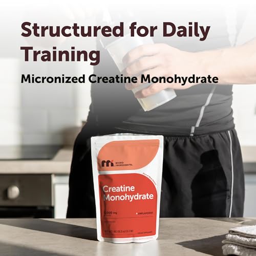 Micro Ingredients Creatine Monohydrate Powder 1kg (200 servings) — view 5