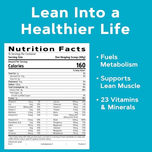 gnc total lean lean shake classic - vanilla bean 16 servings