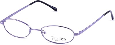 Fission 022 Eyeglasses|Clear Lens|Metal Frame|Size:51-18-138|Purple