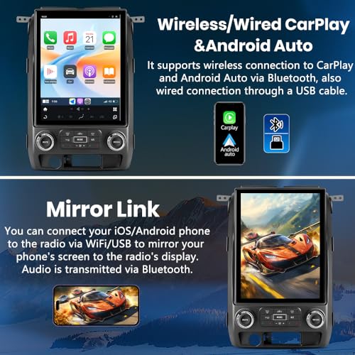 Radio Auto Qualcomm 6125 12.1" Android 13 para Ford F150 miniatura 7