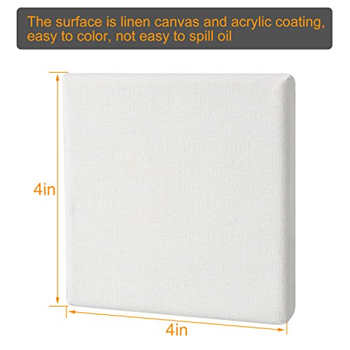 CBTONE-24-Pack-Mini-Canvas-Panels-4-x-4-100-Small-Cotton-Stretched-Canvas-Boards-for-Painting-Craft-Drawing-Small-Acrylics-Canvas-Pack-of-24