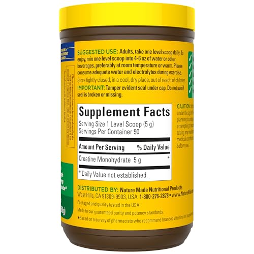 Nature Made Micronized Creatine Monohydrate 450g, Unflavored, 90 Servings — view 10